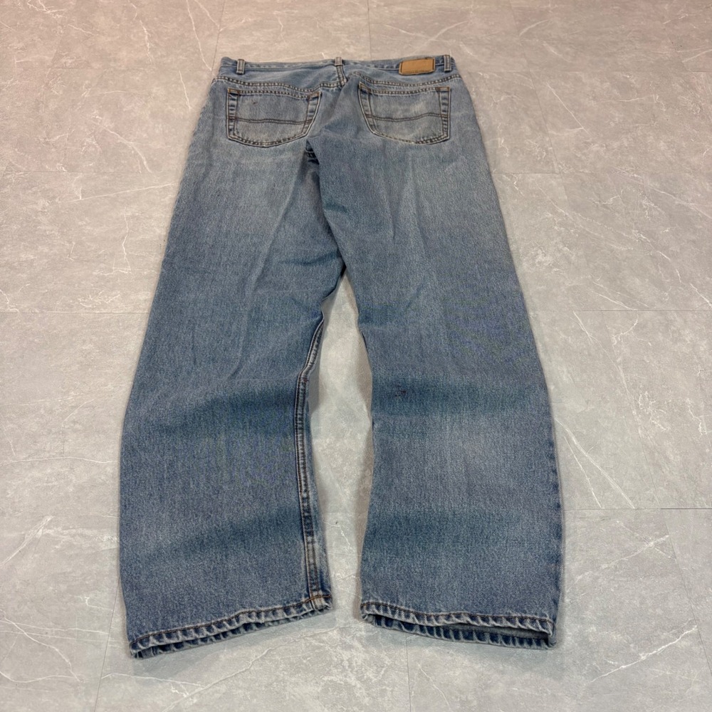 Urban Pipeline Mens Light Wash Relaxed Straight Leg Denim Jeans 34x34 Blue